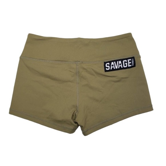 Savage Barbell Pants - Savage Barbell Solid Moss Green Booty Shorts S Gym